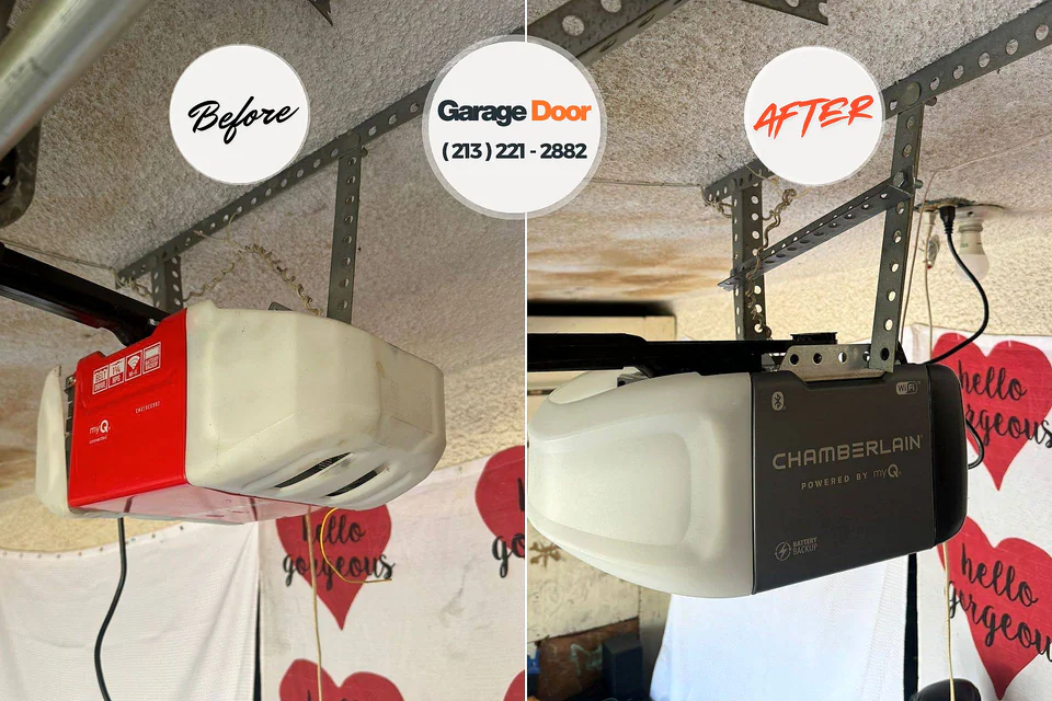 Before and after: garage door company Algonquin, MD